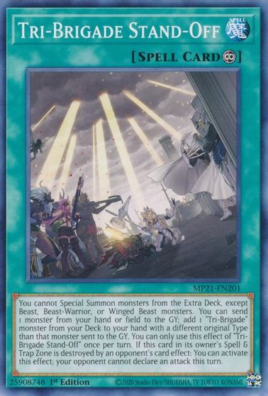 yugioh trap cards that special summon from extra deck Tri-Brigade Stand-Off [MP21-EN201] Common – Board Wipe