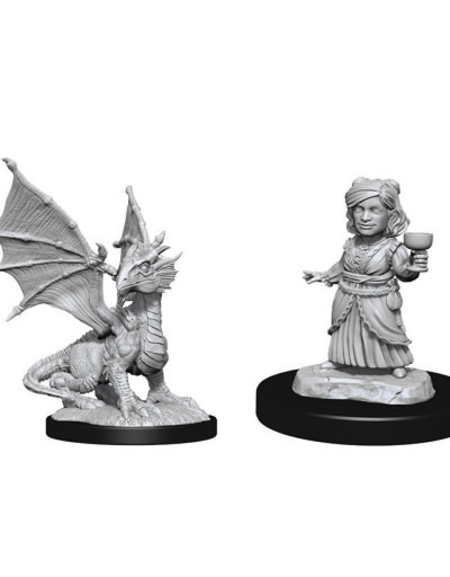 Silver Dragon Wyrmling & Female Halfling Wave 13
