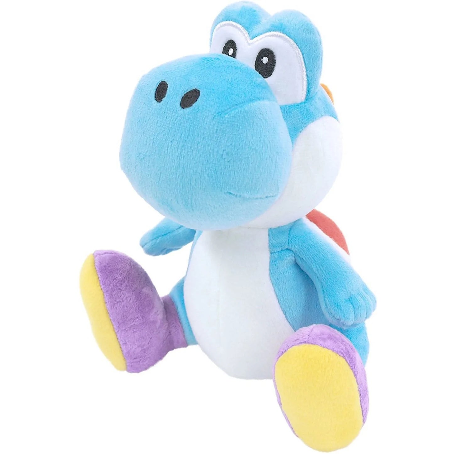Super Mario All Star: Light Blue Yoshi Plush, 7"