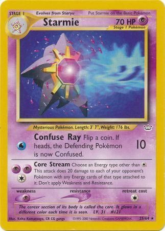 Starmie (25/64) [Neo Revelation Unlimited] – Board Wipe
