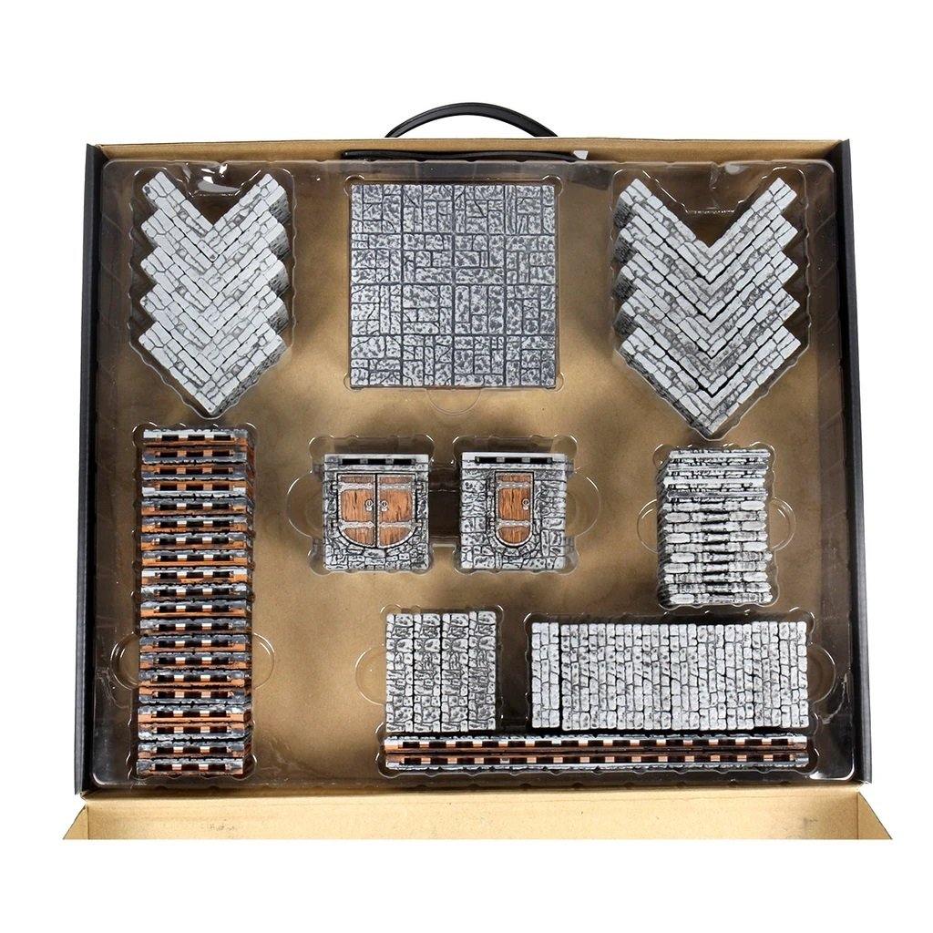 Warlock Tiles: Dungeon Tiles II Full Height Stone Walls - Board Wipe