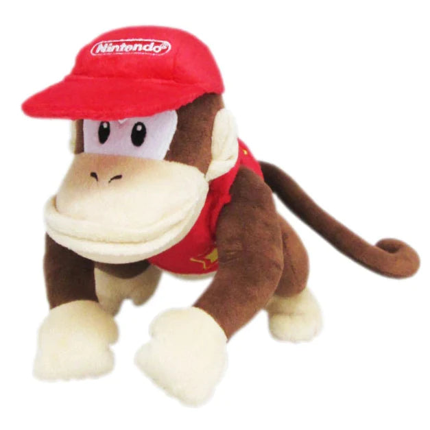 Super Mario All Star: Diddy Kong Plush, 9"