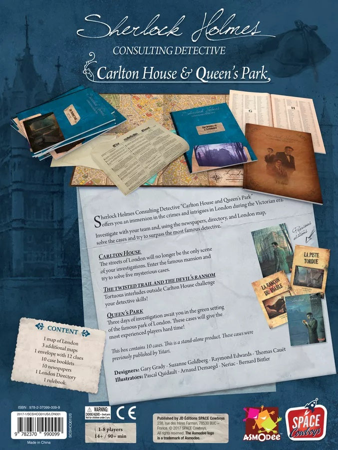 Sherlock Holmes Consulting Detective: Carlton House & Queen's Park