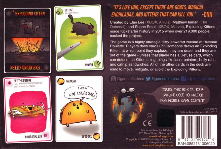 Exploding Kittens Original Edition - Board Wipe