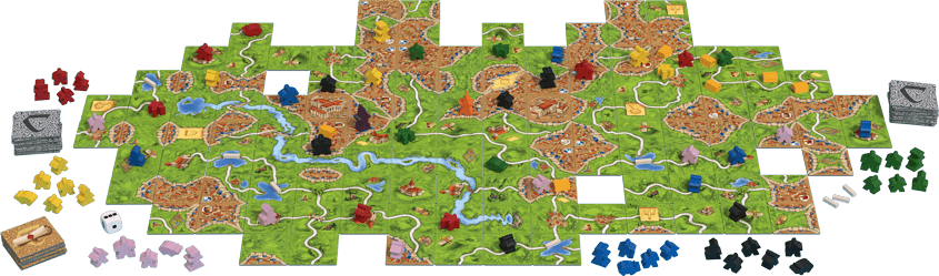 Carcassonne: The Big Box 2017 - Board Wipe