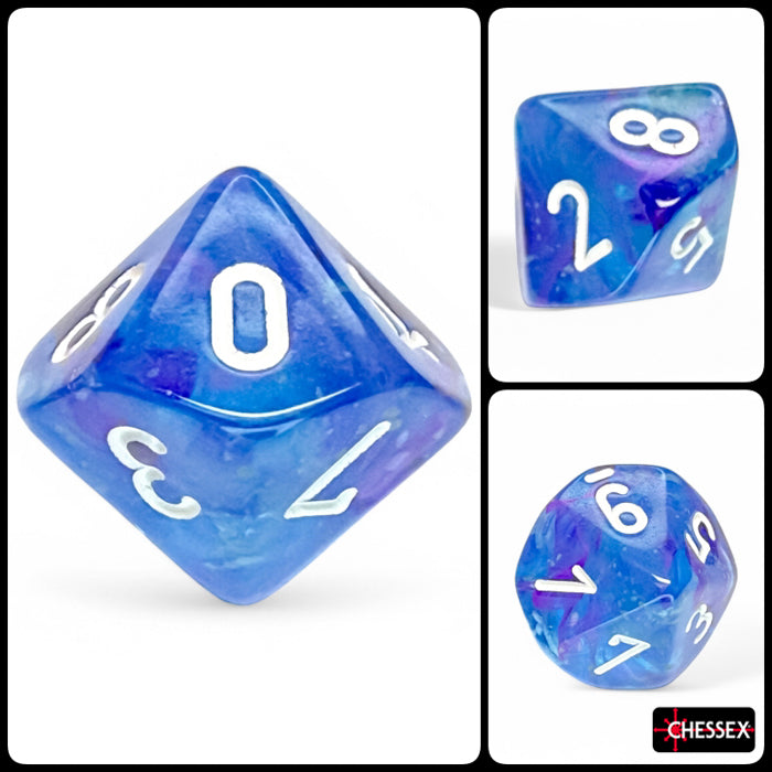 Chessex Polyhedral Dice Set: Nebula (Aura/White)