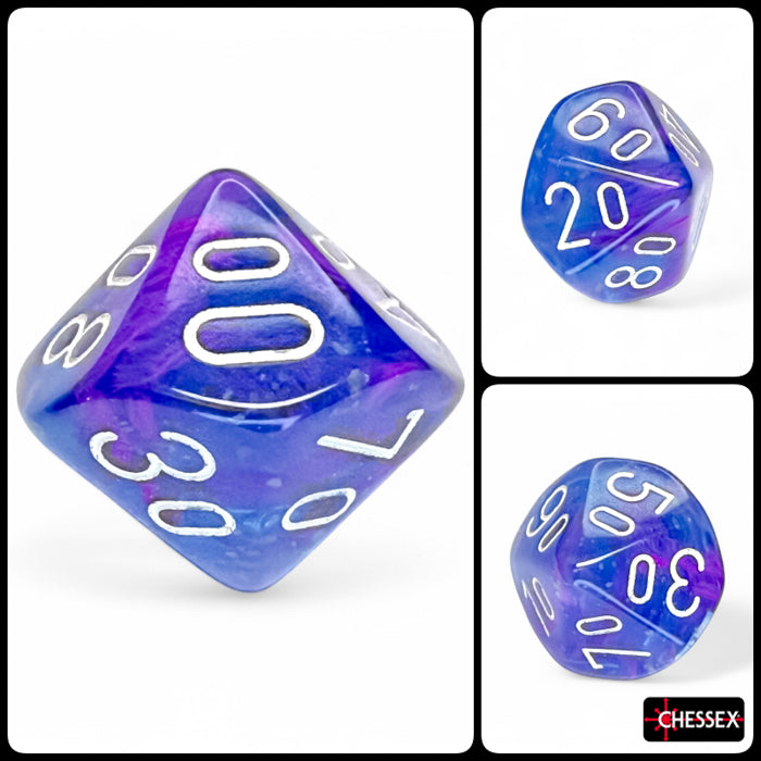Chessex Polyhedral Dice Set: Nebula (Aura/White)