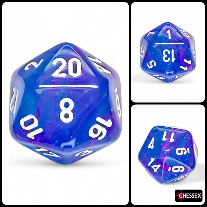 Chessex Polyhedral Dice Set: Nebula (Aura/White)