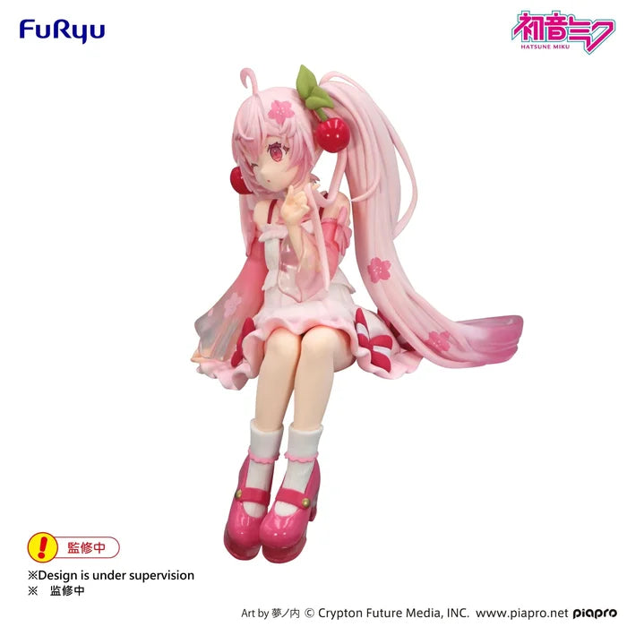 FuRyu: Hatsune Miku (Sakura Miku 2025 Wink) Noodle Stopper Figure
