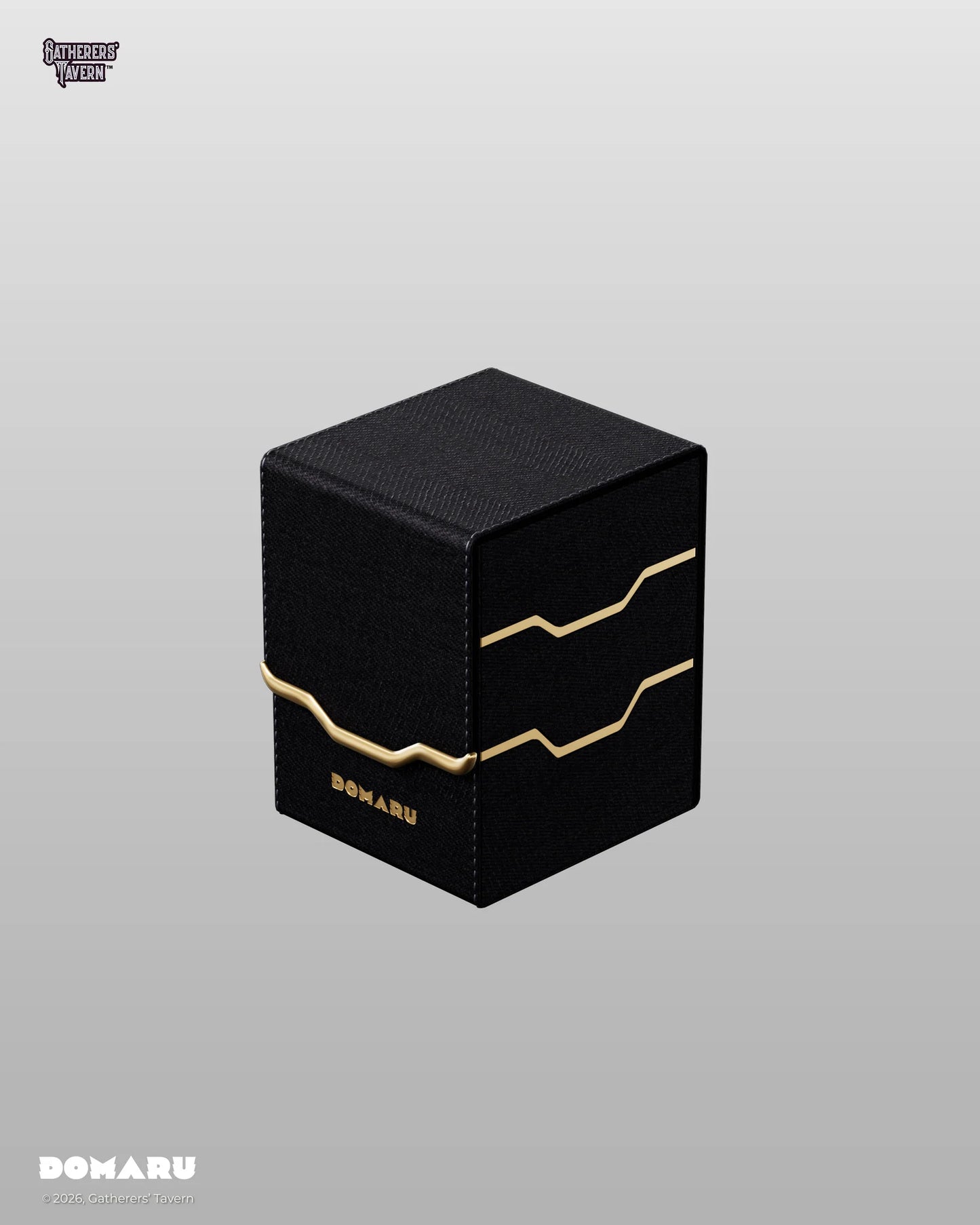 Gatherer's Tavern - Armory Vertex - Toploading Domaru Deck Box (Obsidian)