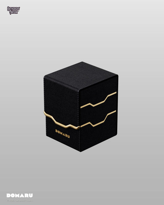 Gatherer's Tavern - Armory Vertex - Toploading Domaru Deck Box (Obsidian)