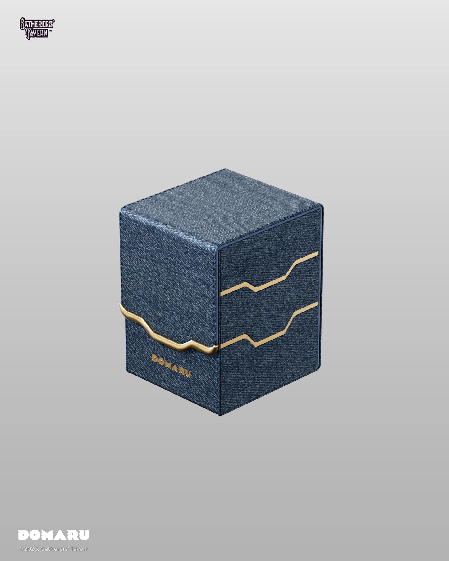 Gatherer's Tavern - Armory Vertex - Toploading Domaru Deck Box (Lazulite)