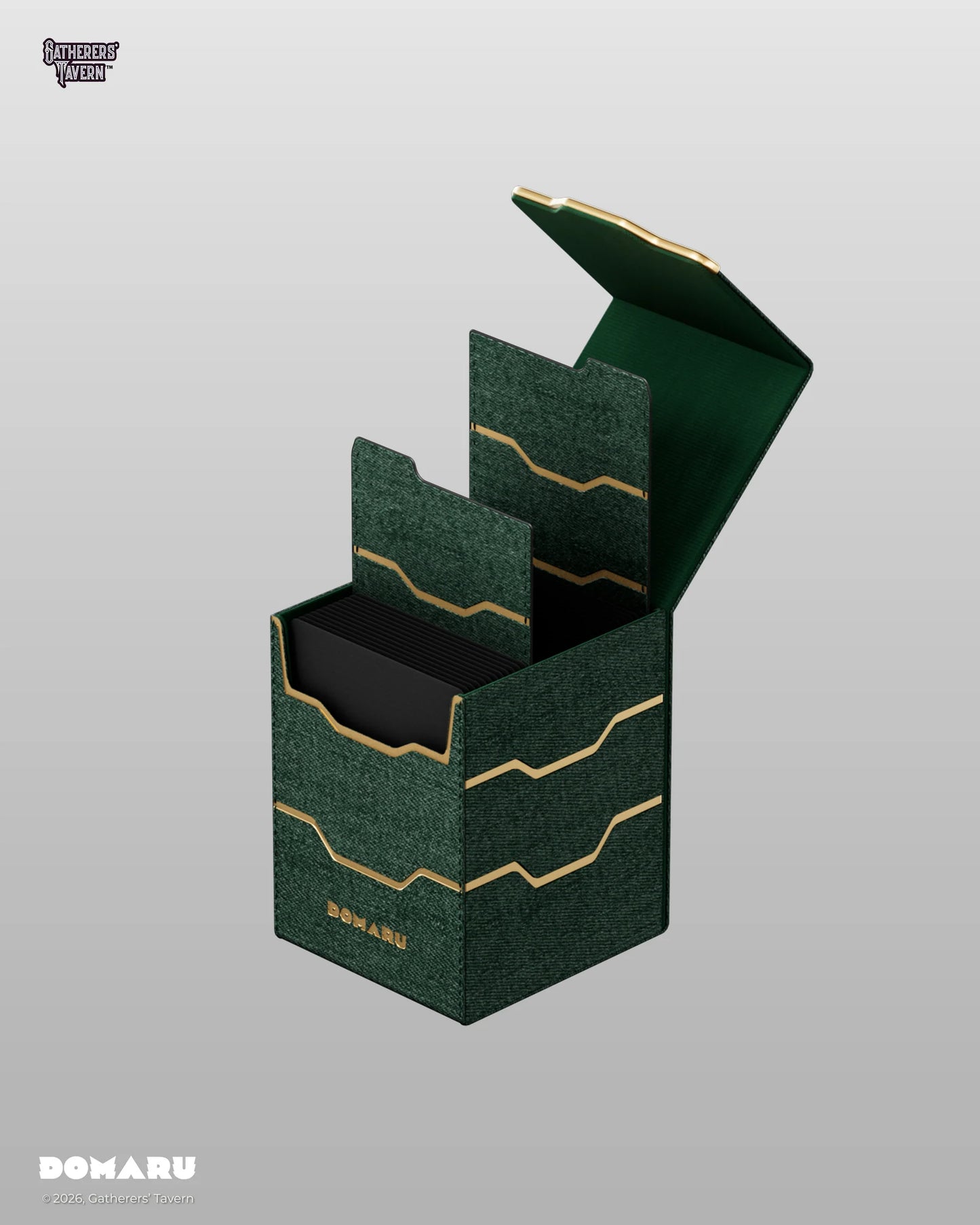 Gatherer's Tavern - Armory Vertex - Toploading Domaru Deck Box (Malachite)
