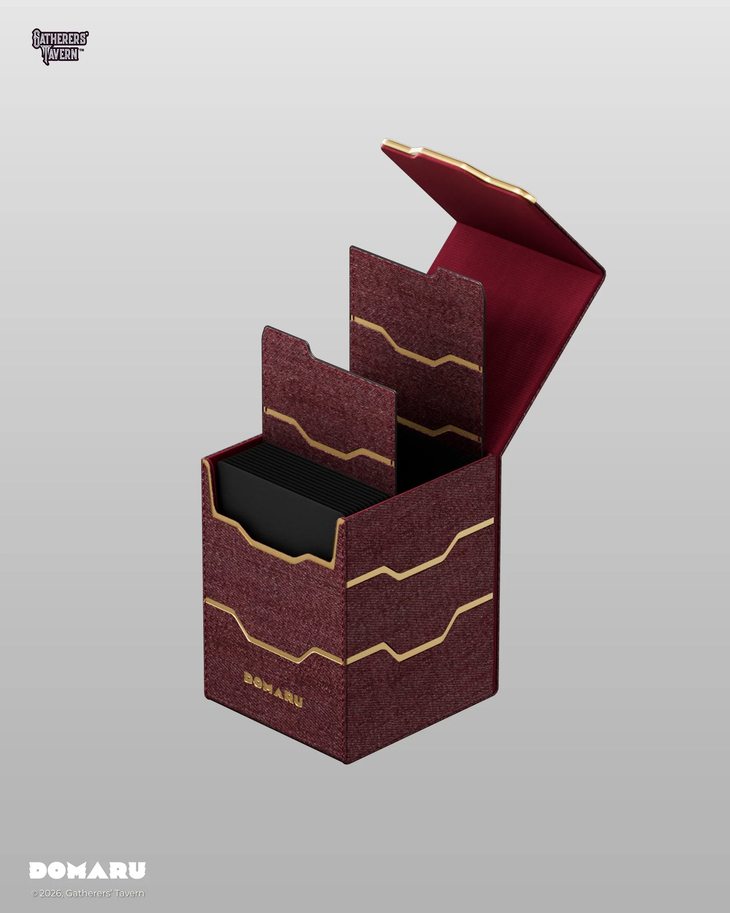 Gatherer's Tavern - Armory Vertex - Toploading Domaru Deck Box (Carnelian)