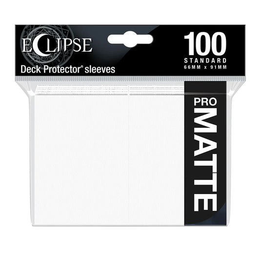 Eclipse Standard Matte Sleeves: Arctic White (100)