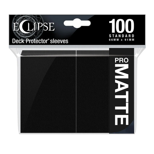 Eclipse Standard Matte Sleeves: Jet Black (100)