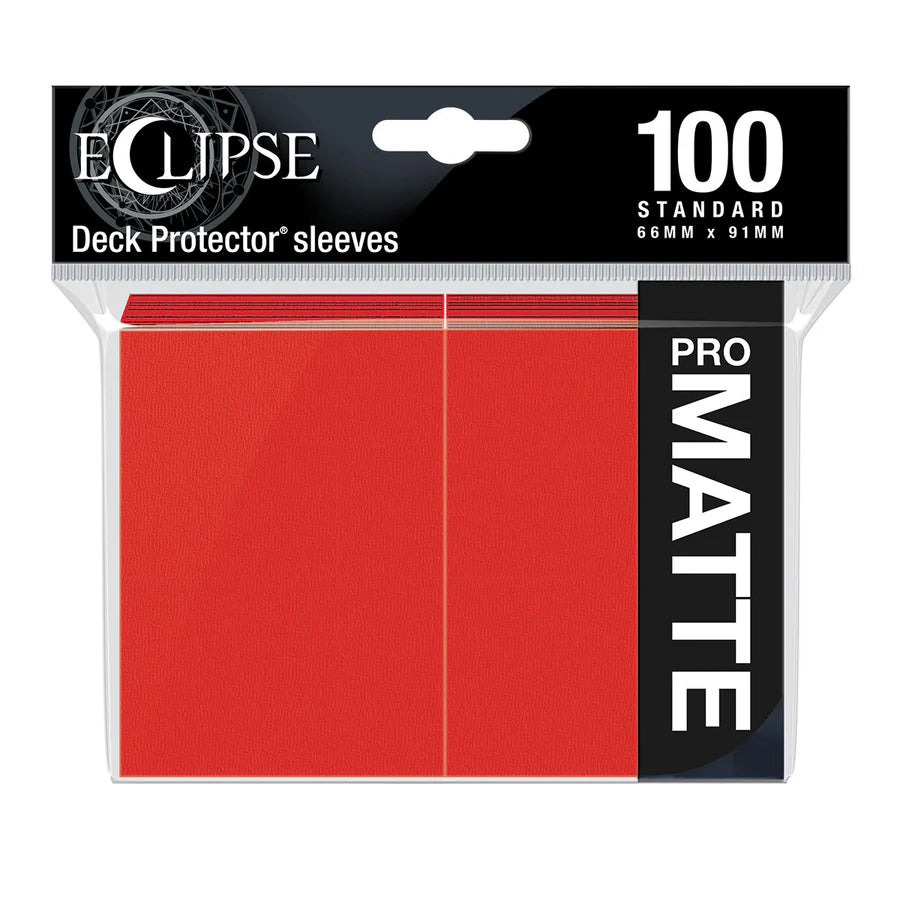 Eclipse Standard Matte Sleeves: Apple Red (100)