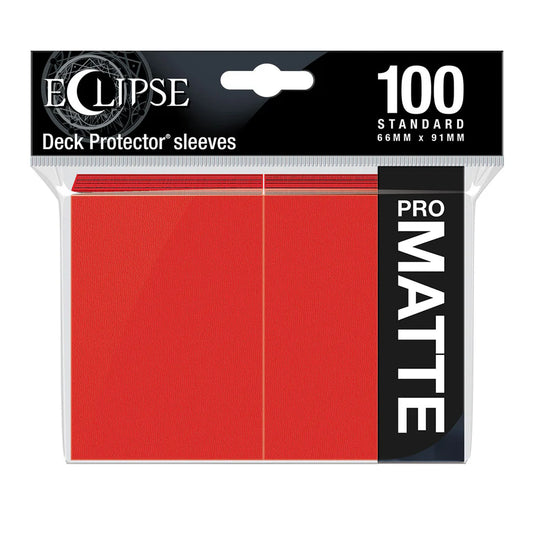 Eclipse Standard Matte Sleeves: Apple Red (100)