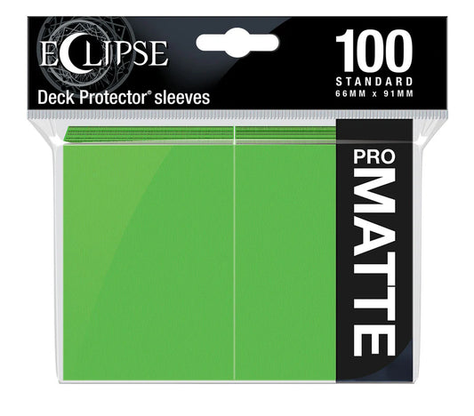 Eclipse Standard Matte Sleeves: Lime Green (100)