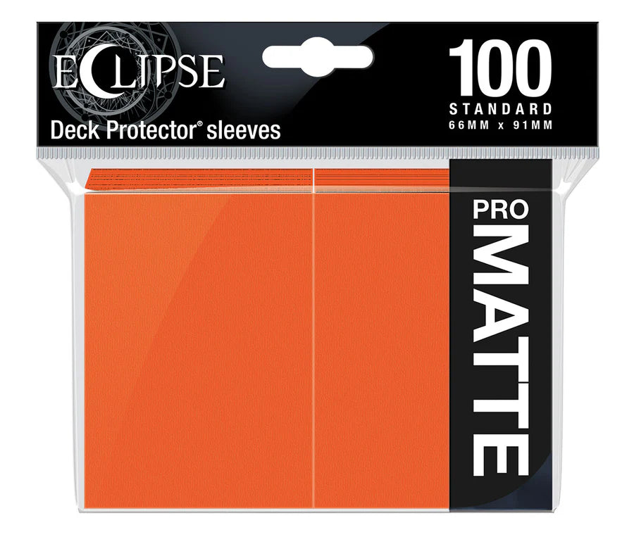 Eclipse Standard Matte Sleeves: Pumpkin Orange (100)
