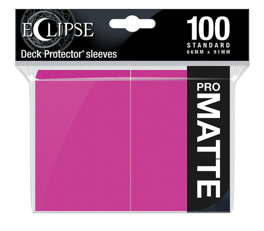 Eclipse Standard Matte Sleeves: Hot Pink (100)
