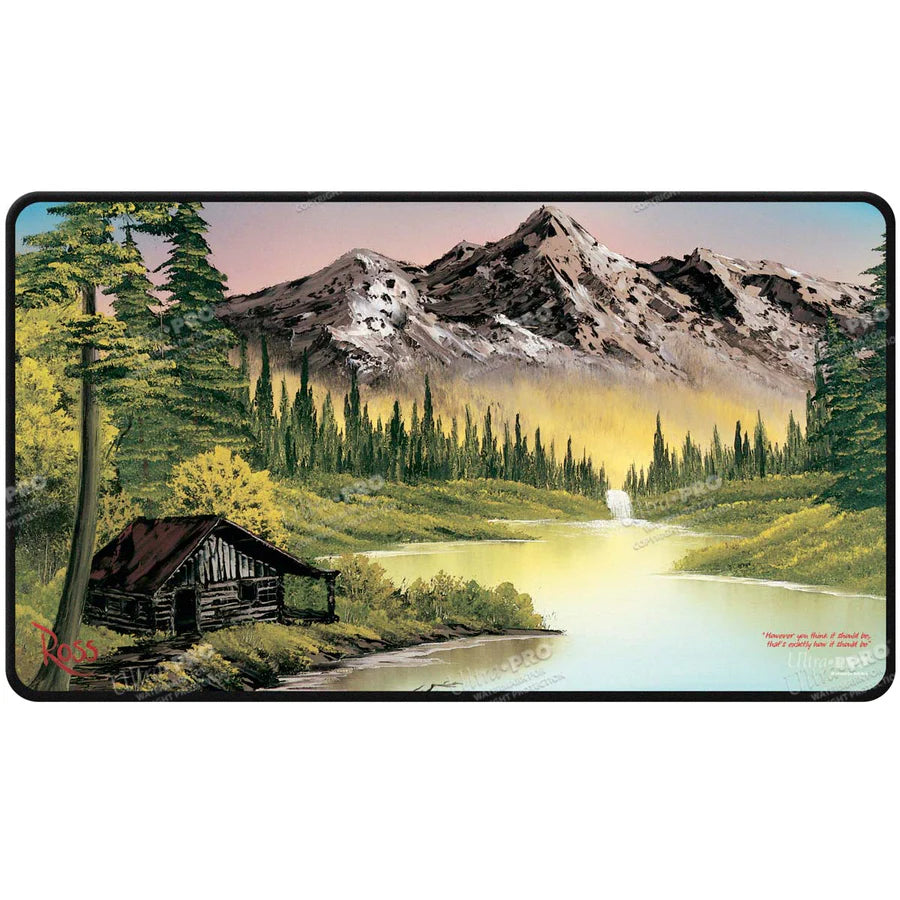 Bob Ross Playmat - Mountain Retreat (Stitched)