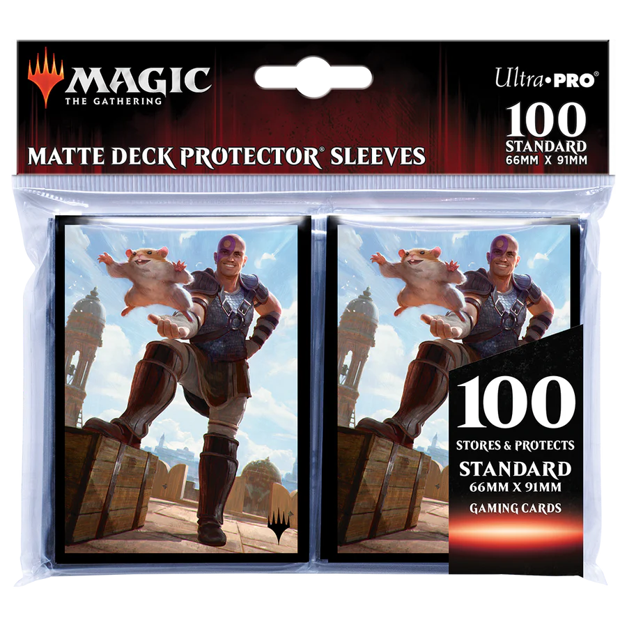 UltraPro Standard Commander Legends - Battle for Baldur's Gate Art Sleeves: Minsc & Boo, Timeless Heroes (100ct.)