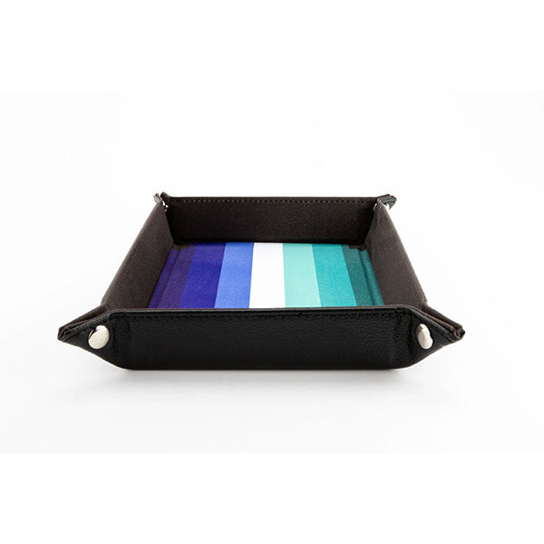 Fanroll Pride Velvet Dice Tray With Leather Backing - Gay Men