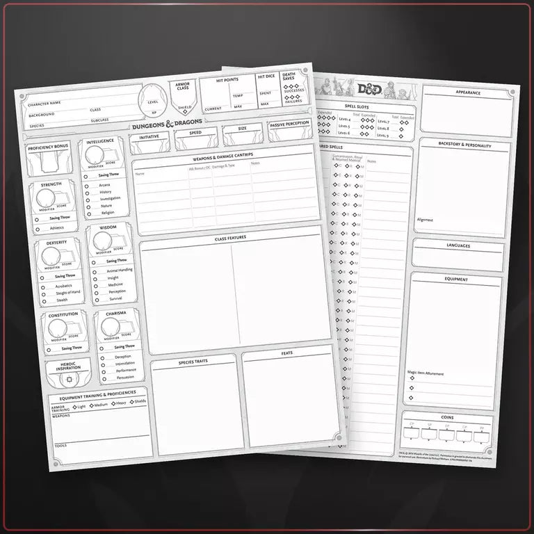 D&D 2024 Character Sheets