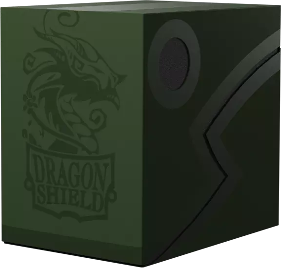 Dragon Shield Double Deck Shell: Black/Green