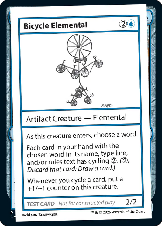 Bicycle Elemental [Mystery Booster Playtest Cards]