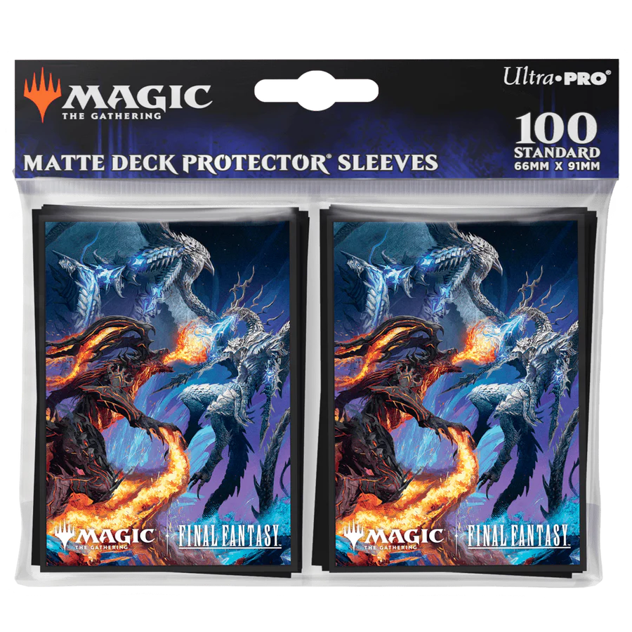 Ultra Pro Standard Final Fantasy Art Sleeves: Bahamut and Ifrit (100)