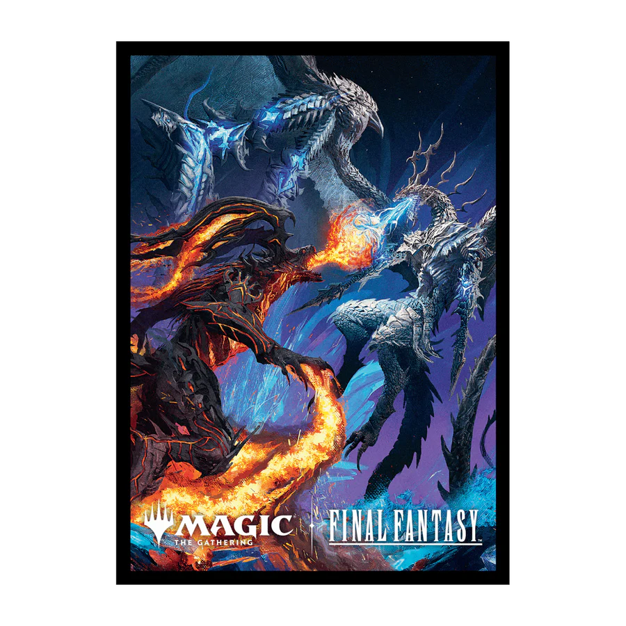 Ultra Pro Standard Final Fantasy Art Sleeves: Bahamut and Ifrit (100)