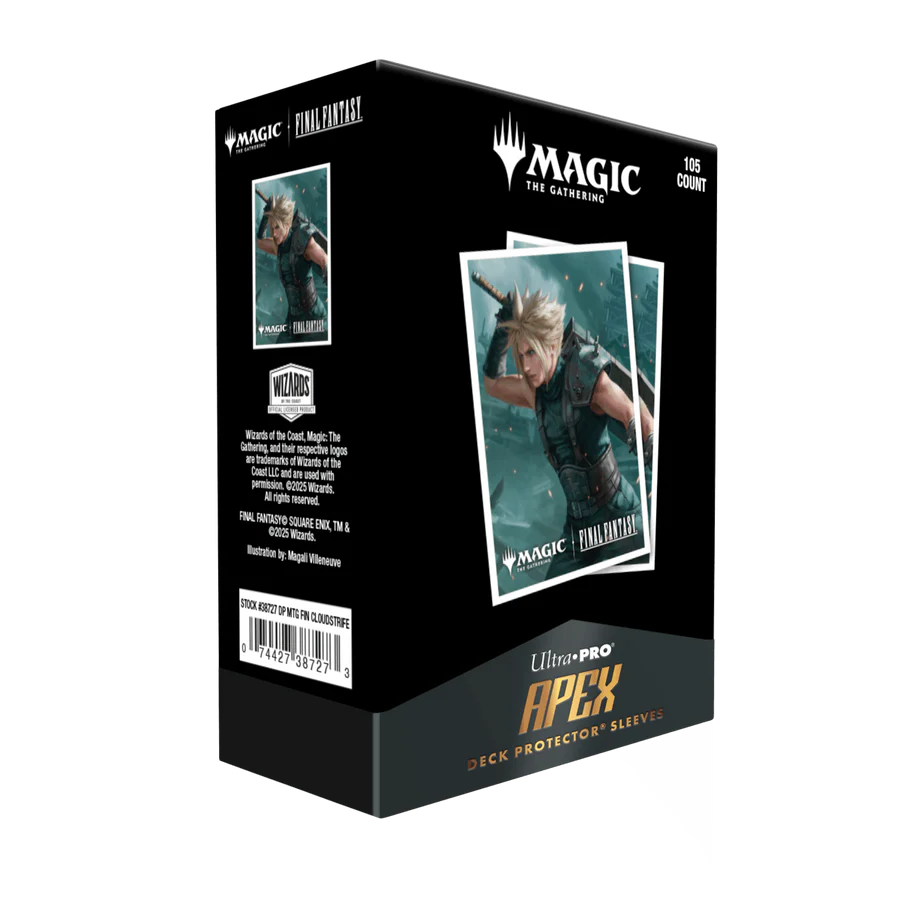 Ultra Pro Standard Final Fantasy Apex Sleeves: Cloud, Planet's Champion (105ct)
