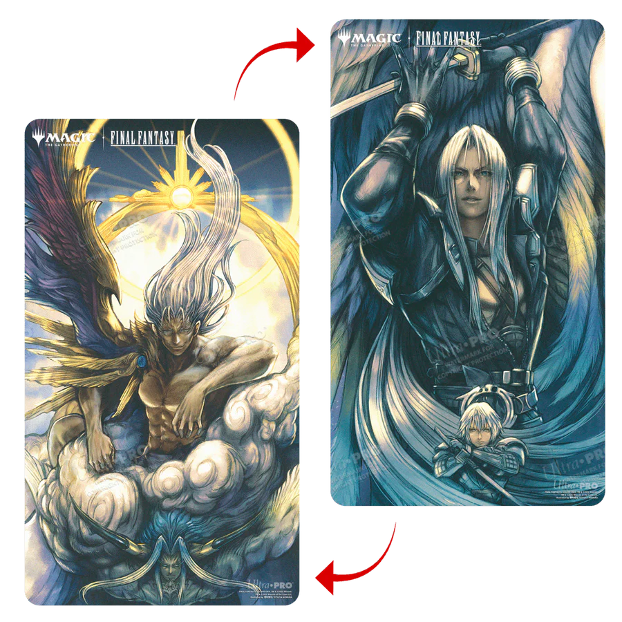 Final Fantasy Playmat - Sephiroth, Fabled Soldier / Sephiroth, One Winged Angel (Double Sided)
