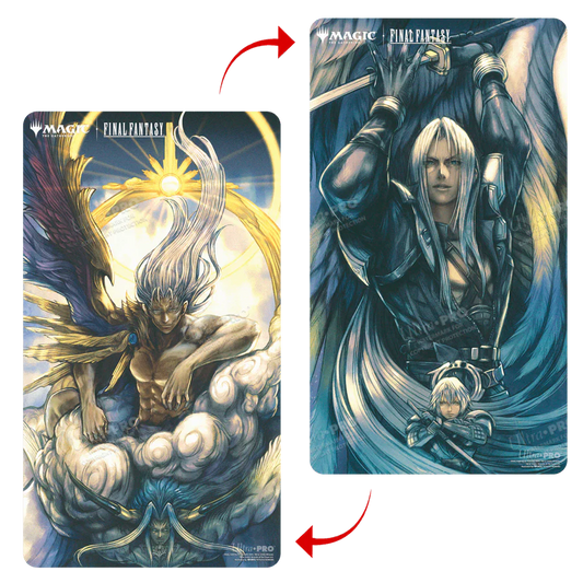 Final Fantasy Playmat - Sephiroth, Fabled Soldier / Sephiroth, One Winged Angel (Double Sided)