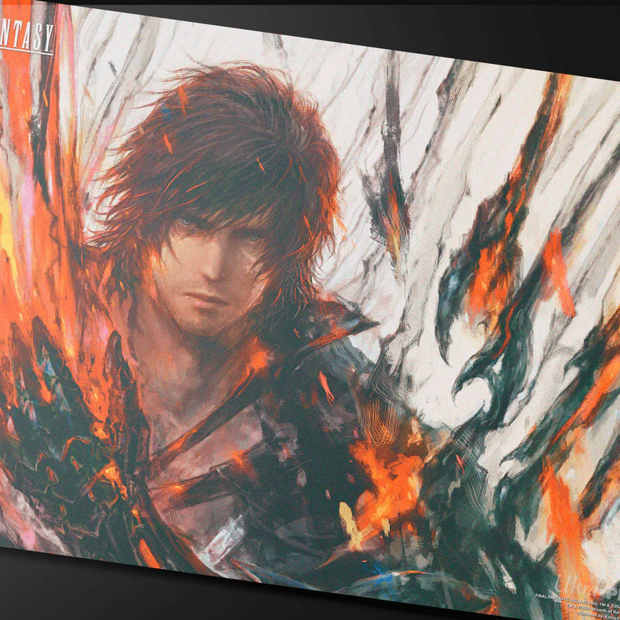 Final Fantasy Playmat - Clive, Ifrit's Dominant / Ifrit, Warden of Inferno (Double Sided)