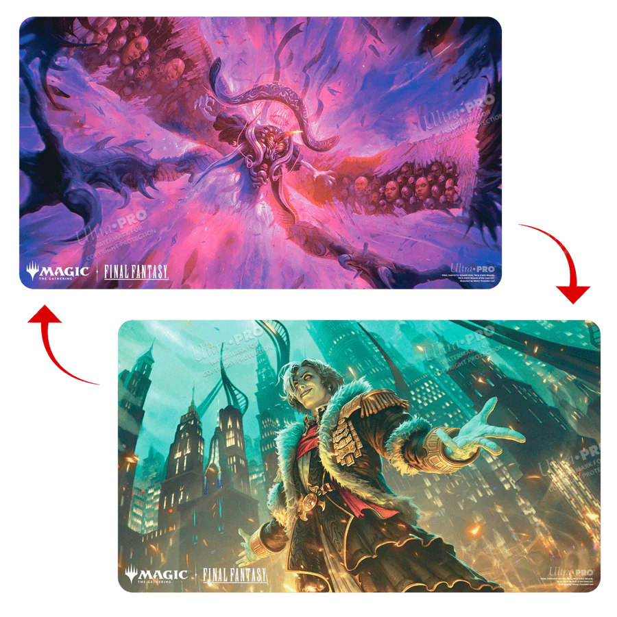 Final Fantasy Playmat - Emet-Selch, Unsundered / Hades, Sorcerer of Eld (Double Sided)