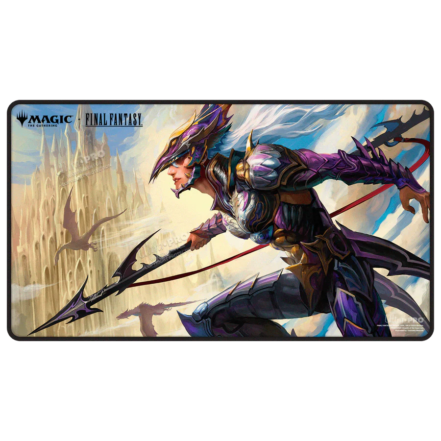 Final Fantasy Playmat: Kain, Traitorous Dragoon (Stitched)