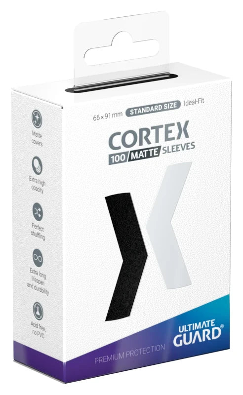 Cortex Standard Sleeves: Matte Black (100ct.)