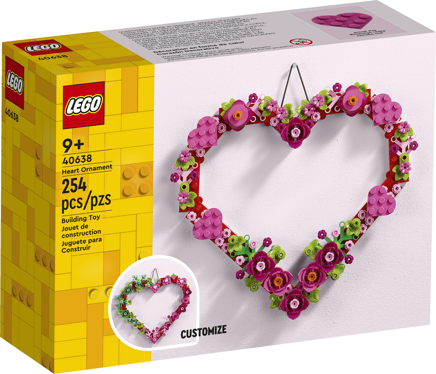 LEGO Heart Ornament