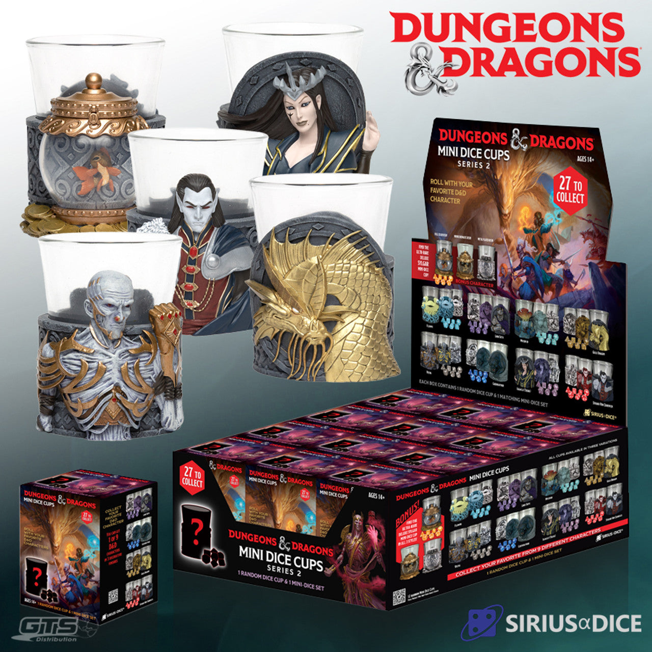 Sirius Dice D&D Mini Dice Cups Series 2