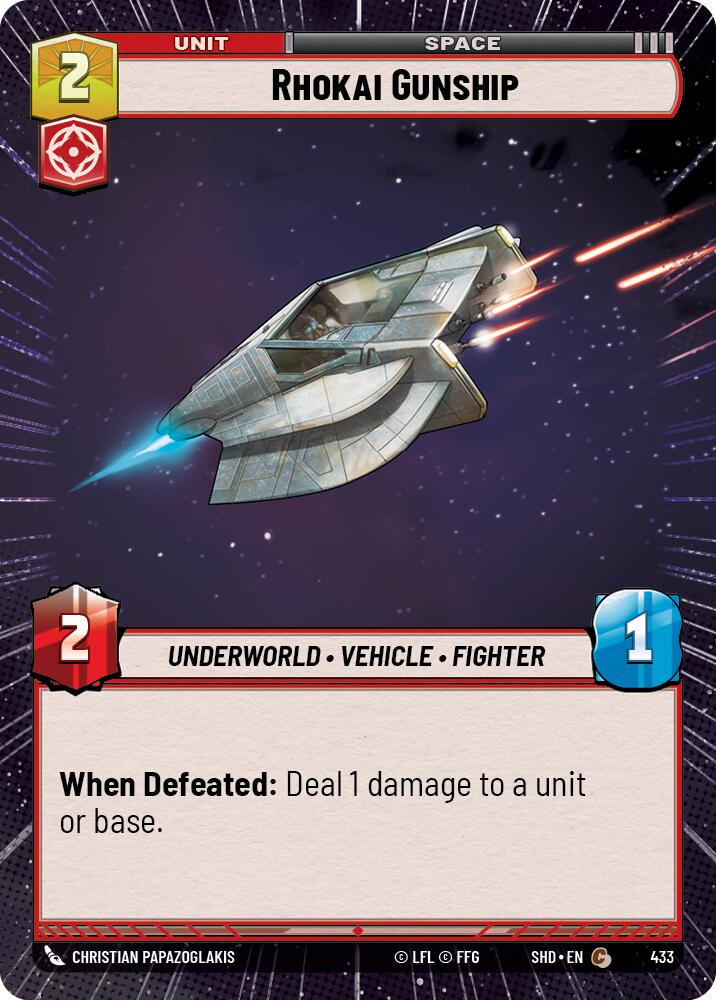 Rhokai Gunship (433) (Hyperspace) (433) [Shadows of the Galaxy]