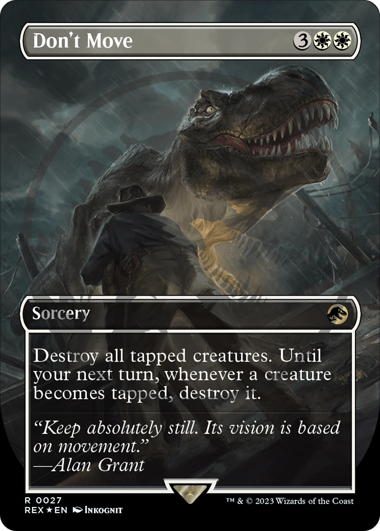 mtg jurassic world emblem cards Indoraptor, the Perfect Hybrid (Emblem) (Borderless) [Jurassic C (Create a token thats a copy of a creature token you control.) Life breaks free Where to find Jurassic World