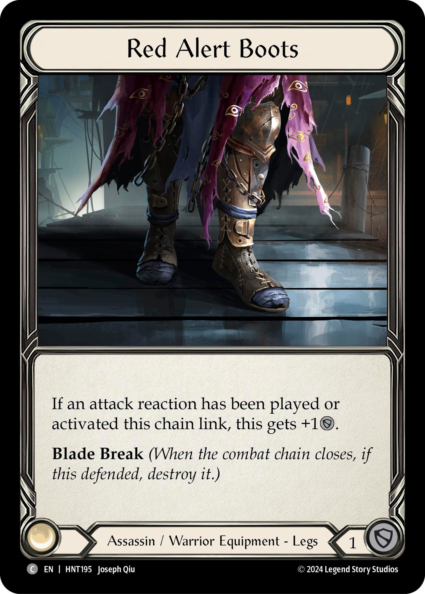 Red Alert Boots [HNT195] (The Hunted)  Cold Foil