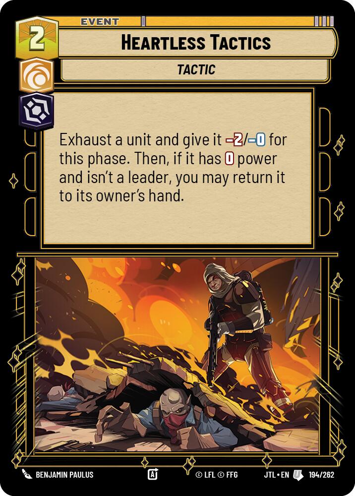 Heartless Tactics (194/262) (194/262) [Jump to Lightspeed]