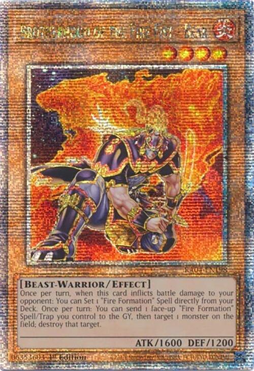 Brotherhood of the Fire Fist - Bear [RA04-EN198] Quarter Century Secret Rare