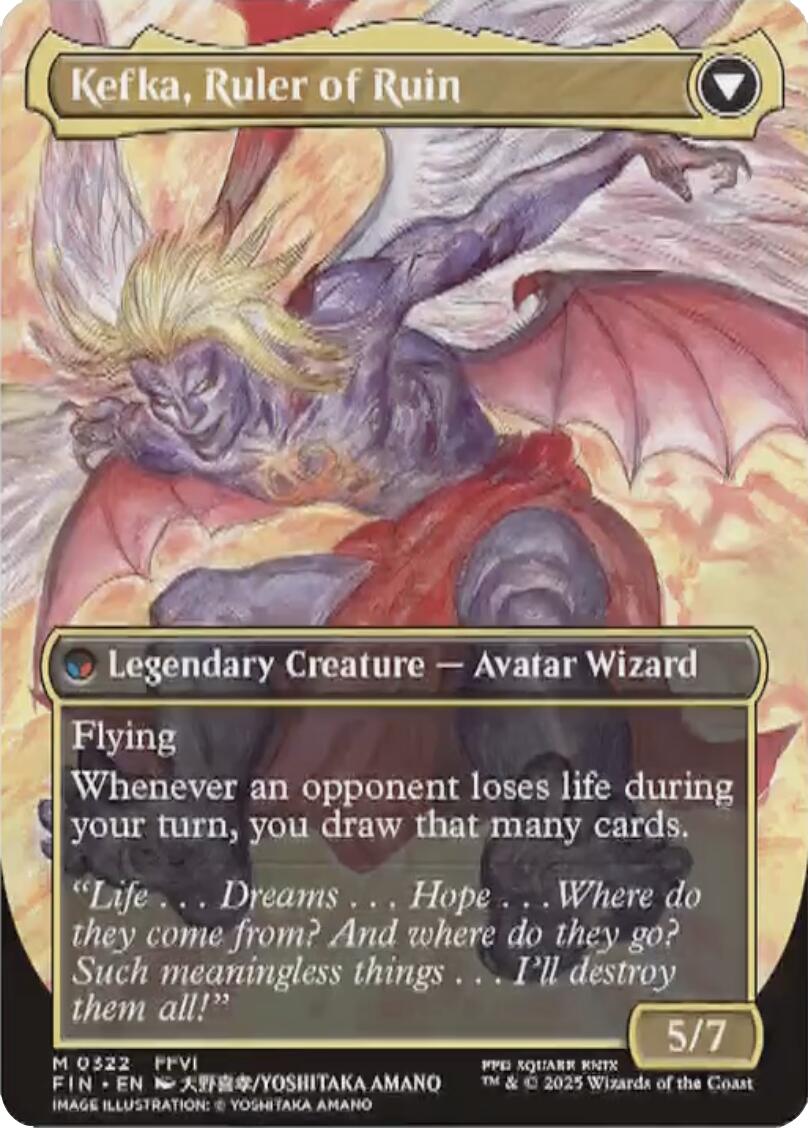 Kefka, Court Mage // Kefka, Ruler of Ruin (Borderless) (0322) [FINAL FANTASY]