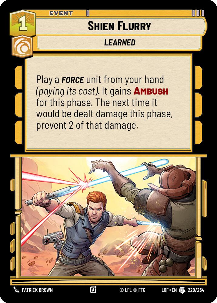 Shien Flurry (220/264) (220/264) [Legends of the Force]