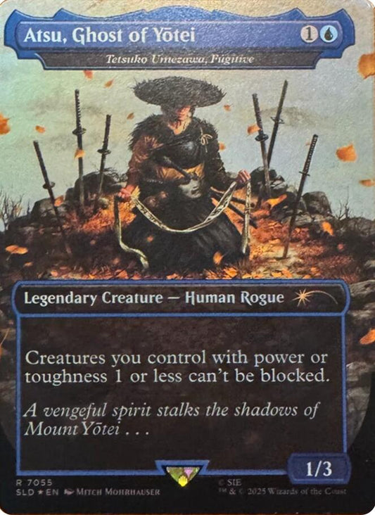 Atsu, Ghost of Yotei - Tetsuko Umezawa, Fugitive (Rainbow Foil) [Secret Lair Drop Series]